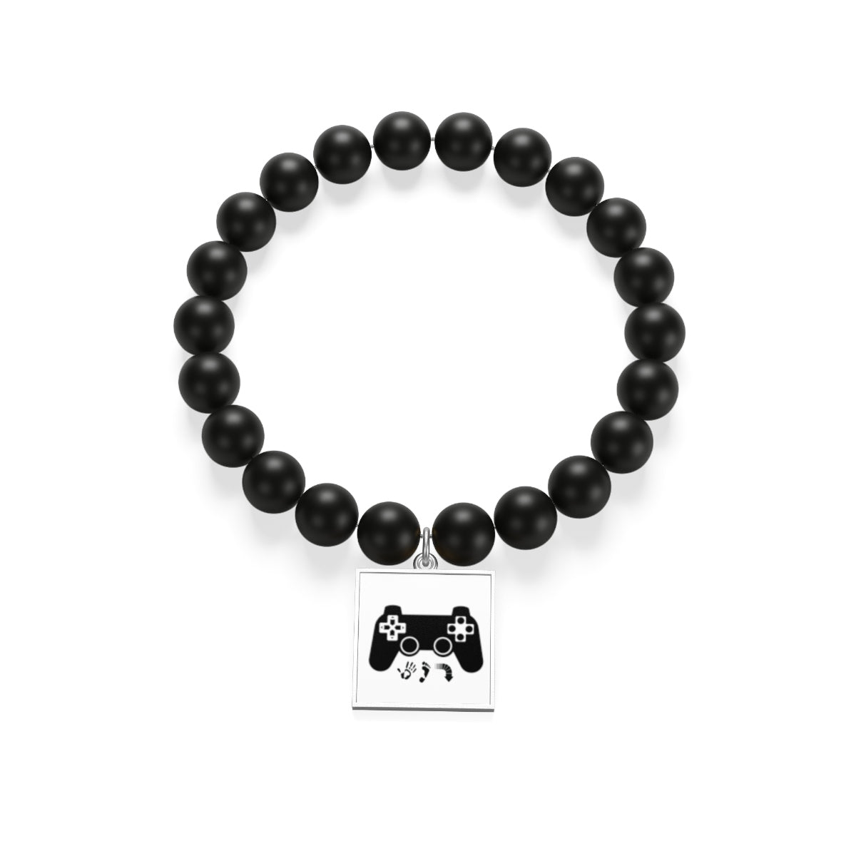 Five Toes Down Gamer Matte Onyx Bracelet