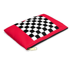 Five Toes Down Red Accessory Pouch