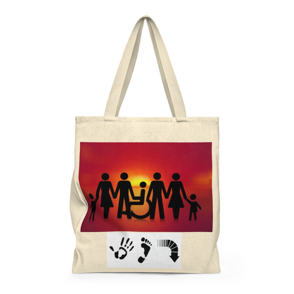 Five Toes Down Family Shoulder Tote Bag - Roomy