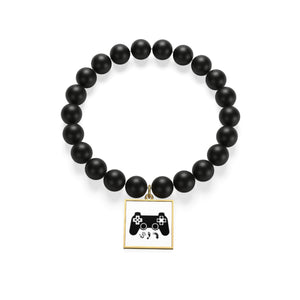 Five Toes Down Gamer Matte Onyx Bracelet