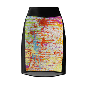 Five Toes Down Drip Women's Pencil Skirt